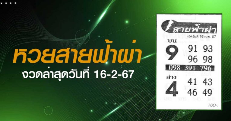 หวยสายฟ้าผ่า-16-2-67